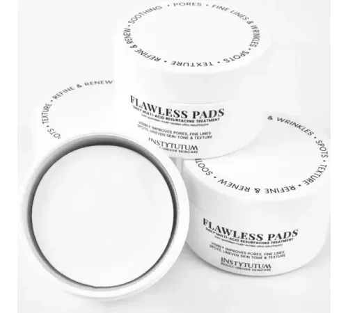 INSTYTUTUM Подушечки з кислотами для глибокого відновлення шкіри Flawless Pads 60шт