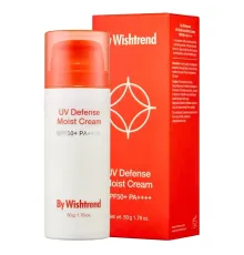 By Wishtrend Зволожуючий сонцезахисний крем з пантенолом UV Defense Moist Cream SPF 50+ PA++++ 50мл